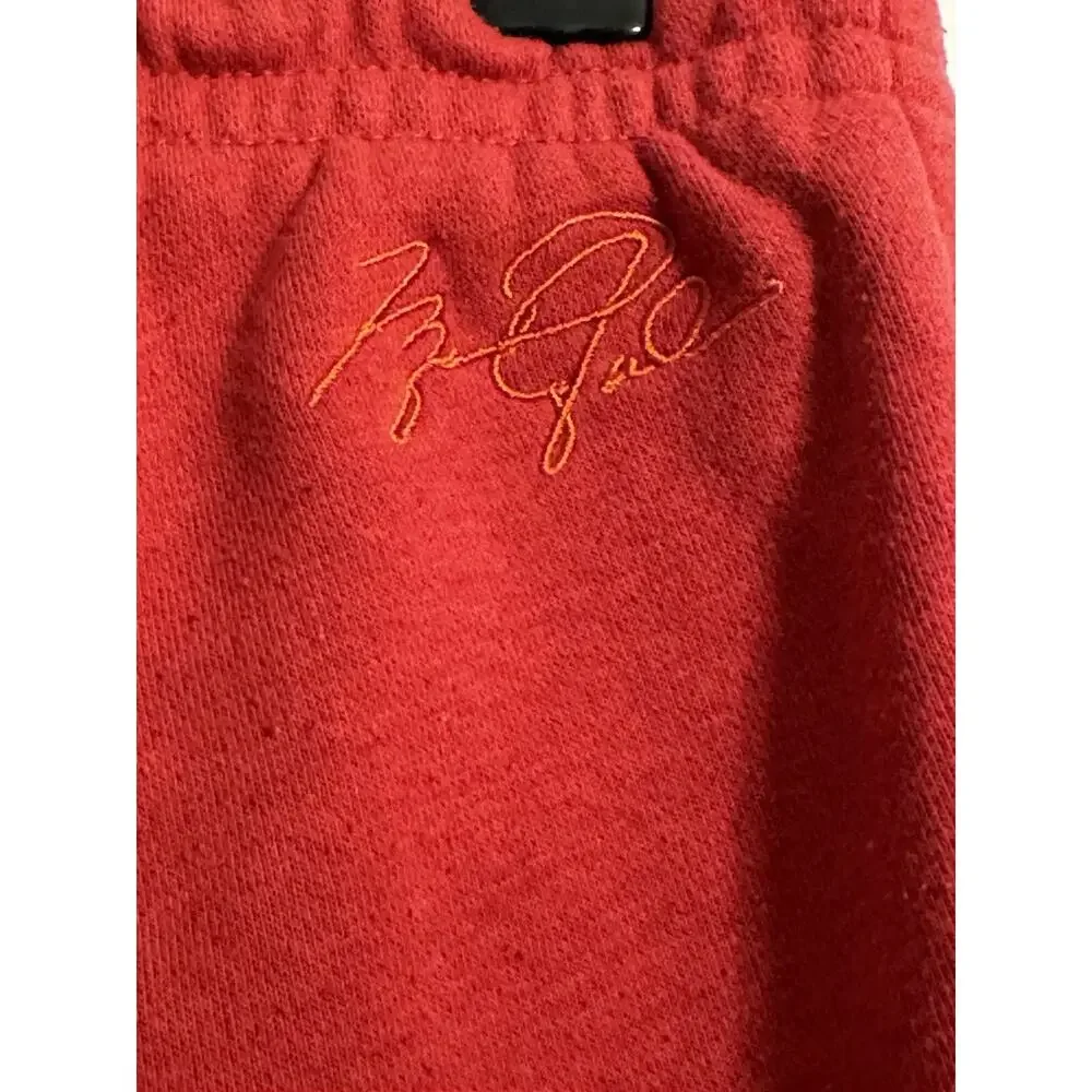 Nike Youth Air Jordan Fleece Pants Joggers Red Size L No Draw String Preowned - Picture 5 of 7